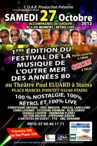 1ère Edition du festival de la Musique de l'Outre-Mer des années 80