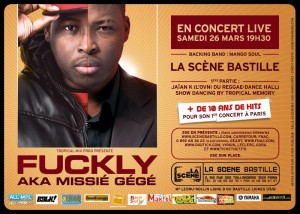 Fuckly aka Missié GG , concert à la scène Bastille