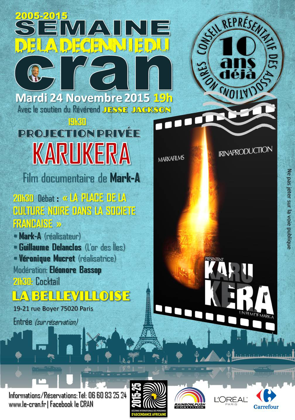 Projection du film « Karukera » et Débat